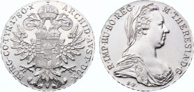 Austria Thaler 1780 SF
KM# T1; Silver; Maria Theresia; UNC
