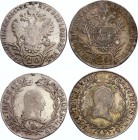 Austria 2 x 20 Kreuzer 1821 E & 1823 A
KM# 2143; Silver; Franz I