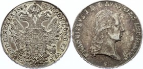 Austria Thaler 1824 C - Prague (+VIDEO)
KM# 2162; Francis I of Austria. Silver, XF+