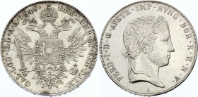 Austria Thaler 1848 A - Wien
KM# 2240; Silver; aUNC with hairlines