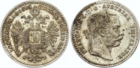 Austria 10 Kreuzer 1869 EA (+VIDEO)
KM# 2206; Ferdinand I. Silver, UNC, full mint luster, beautiful patina!