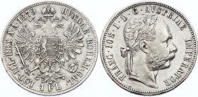 Austria 1 Florin 1879
KM# 2222; Silver; Franz Joseph I; XF
