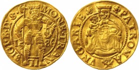 Hungary Transylvania Dukat 1586
Friedberg# 295; Gold 3,49g.; Sigismund Bathory; AUNC