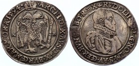 Hungary Thaler 1594 KB
Dav. 8066; Rudolf II; Silver; VF