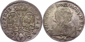 German States Brandenburg-Prussia 6 Groschen 1752 E
Olding# 199a; Silver 2,53g.; Friedrich II; VF-XF
