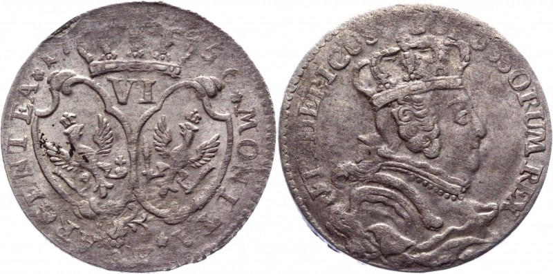 German States Brandenburg-Prussia 6 Groschen 1756 C
Olding# 359; Silver 2,43g.;...