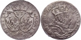 German States Brandenburg-Prussia 6 Groschen 1756 C
Olding# 359; Silver 2,43g.; Friedrich II; XF+