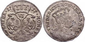 German States Brandenburg-Prussia 6 Groschen 1757 C
Olding# 359; Silver 2,23g.; Friedrich II; XF-AUNC