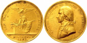 German States Brandenburg-Prussia Gold Medal to 12 Ducats 1798 Loos Rare
Bolzenthal# 19; Hüsken# 7.83.1; Sommer# A65; Gold (900) 40,42g.; Frederick W...
