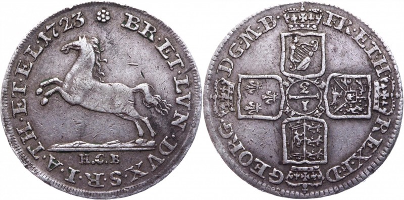 German States Brunswick-Calenberg-Hannover 1/3 Thaler 1723 HCB Very Rare
Smith#...