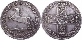German States Brunswick-Calenberg-Hannover 1/3 Thaler 1723 HCB Very Rare
Smith# 45; Welter# 2249; Silver 6,35g.; Georg I. Ludwig; XF+