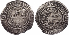 German States Deutsche Order 1 Halbschoter 1351 -1382 Winrych von Kniprode
Neumann# 3; Silver 2,53g.; VF