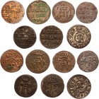 German States East Prussia Lot of 7 Solid 1600 -1775
Billon; VF-XF