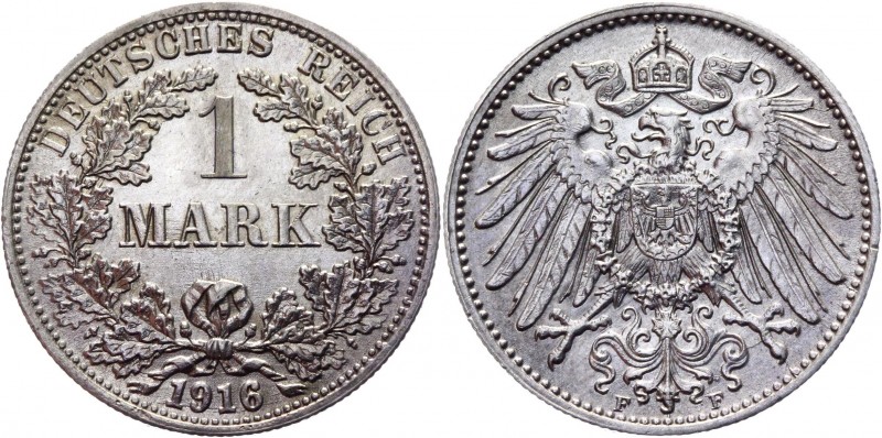 Germany - Empire 1 Mark 1916 F
KM# 14; Silver 5,53g.; UNC