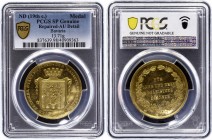 Germany - Empire Bavaria 4 Dukat Medal 19th Century PCGS SP AU
Luitpold, Prinzregent, 1886-1912. Goldmedaille zu 4 Dukaten o. J., unsigniert. Prämie ...