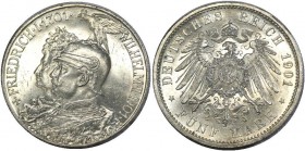 Germany - Empire Prussia 5 Mark 1901 A
КМ# 526; Silver 27,78g.; UNC; Mint luster