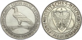 Germany - Weimar Republic 3 Reichsmark 1930 A
KM# 70; Liberation of Rhineland; Silver; AUNC