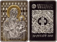Belarus 20 Roubles 2010
KM# 266; Silver 28,28g.; Icon of the Most Holy Theotokos of Minsk; Proof