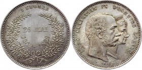Denmark 2 Kroner 1892
KM# 800; Silver 15,0g.; UNC