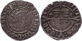 Great Britain Halfgroat 1509 -28
Spink# 2345; Silver; 1,32g.; Henry VIII; Ecclesiastical mint under Archbishop Cranmer; Youthful bust of king/Shield ...