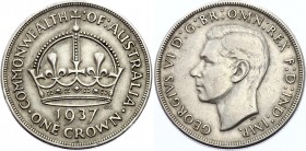 Great Britain Crown 1937
KM# 857; Silver; Coronation of King George VI