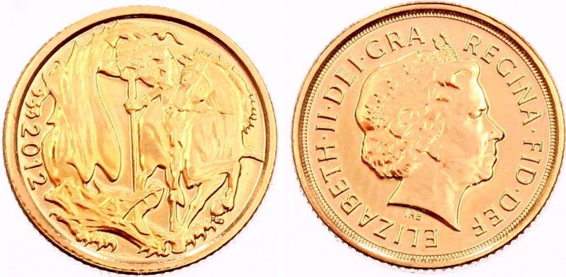 Great Britain 1/4 Sovereign 2012
KM# 1205; Gold (.9167) 2g 13.5mm