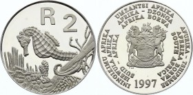South Africa 2 Rand 1997
KM# 175; Silver Proof; (.925) 33,6 g; Seahorse; Emission 3000 Pieces