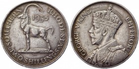Southern Rhodesia 2 Shillings 1935 KG
KM# 4; Silver 11,30g.; George V; XF