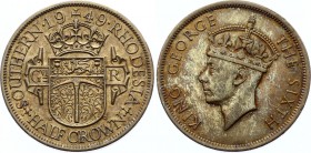 Southern Rhodesia 1/2 Crown 1949
KM# 24; King Georg the Sixth
