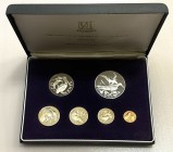 British Virgin Islands Mint Proof Set 1973
KM# 1-5&6a; Silver Proof Set; In Original Box & Certificate