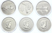Canada 3 x 20 Dollar Coins 2011 -2012
KM# 1176,1237; Silver (.999)