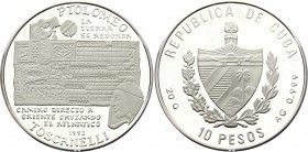Cuba 10 Pesos 1992
KM# 354.2; Silver Proof; Ptolemeo