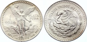 Mexico Onza 1991
KM# 494.2; Silver; UNC