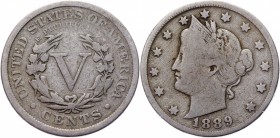 United States 5 Cents 1889
KM# 112; Copper-Nickel 4,86g.; VF+