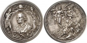 United States Cristoforo Colombo Medal 1892 UNIQUE
1892 World's Columbian Exposition. Cristoforo Colombo Medal. Silver, 102 mm. 465,45 gms. The only ...