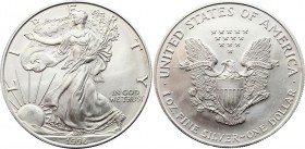 United States 1 Dollar 1996
KM# 273; Silver; "American Silver Eagle" (Bullion Coin); UNC