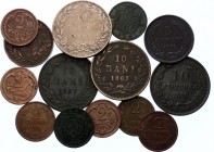 Europe Lot of 14 Coins 1867 -12
Various Coutries, Dates & Denominations; VF-XF