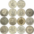 Kazakhstan Lot 14 Coins 1995 - 2015
Copper - Nicke; Various Motives