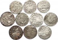 Polish - Lithuanian Commonwealth & Bohemia Lot of 10 Silver Coins
Silver; VF