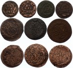 Russia Lot of 10 Coins 1744 -1789
Various Dates & Denominations; F-VF