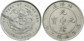 CHINA und Südostasien
China
Qing-Dynastie. De Zong, 1875-1908
Dollar (Yuan) Jahr 29 = 1903. Provinz Chihli (Peiyang). Punkt hinter YANG.
vorzüglic...