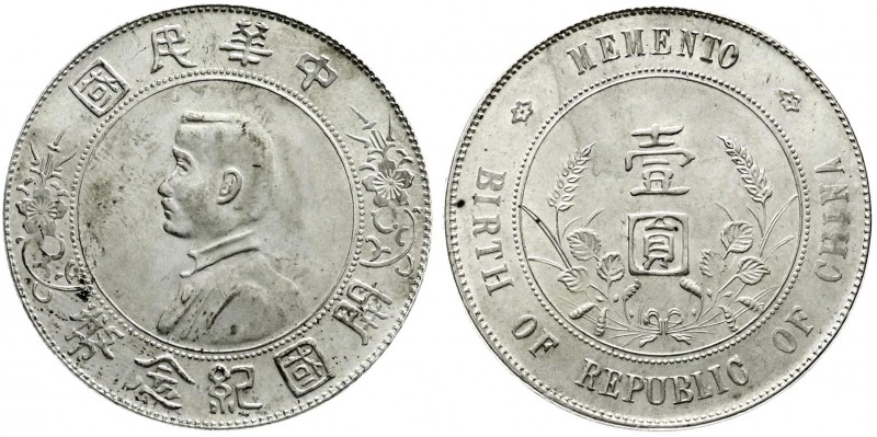 CHINA und Südostasien
China
Republik, 1912-1949
Dollar (Yuan) o.J., geprägt 1...