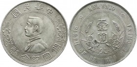 CHINA und Südostasien
China
Republik, 1912-1949
Dollar (Yuan) o.J., geprägt 1928. Birth of Republic. Präsident Sun Yat-Sen.
vorzüglich, Chopmarks ...