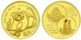CHINA und Südostasien
China
Volksrepublik, seit 1949
Freundschaftspanda GOLD 1988 München, offiziell von der chinesischen Regierung verausgabt, 1 U...
