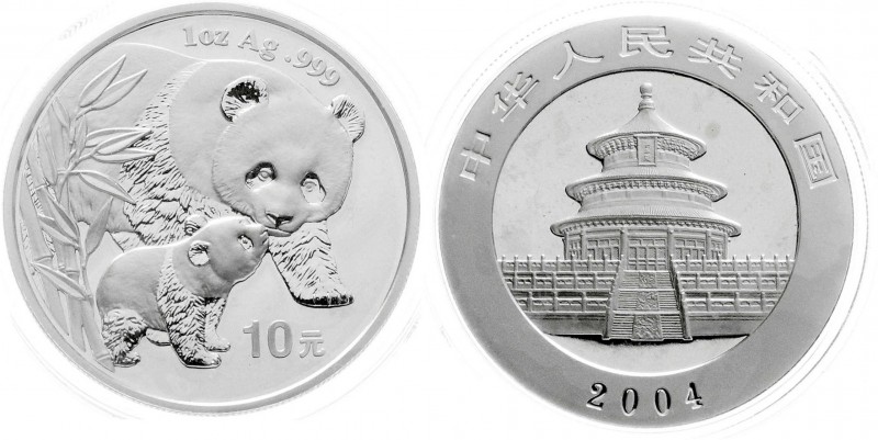 CHINA und Südostasien
China
Volksrepublik, seit 1949
10 Yuan Panda Silber (1 ...