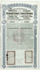 CHINA und Südostasien
China
Wertpapiere
Obligation zu 20 brit. Pfund, Brüssel 1. Jan 1913 Eisenbahnlinie Lung-Tsing-U-Hai.
III, mehrfach gefaltet...