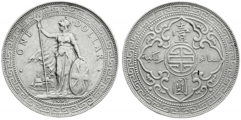 CHINA und Südostasien
Grossbritannien
Tradedollars
Tradedollar 1899 B. sehr s...