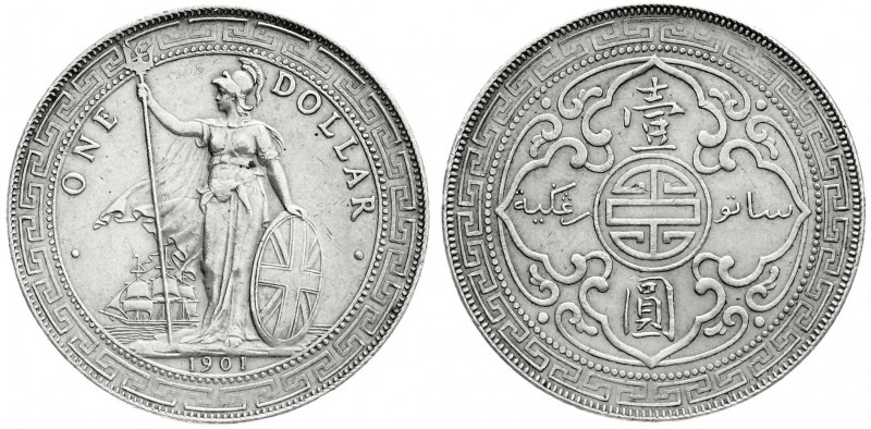 CHINA und Südostasien
Grossbritannien
Tradedollars
Tradedollar 1901 B. sehr s...