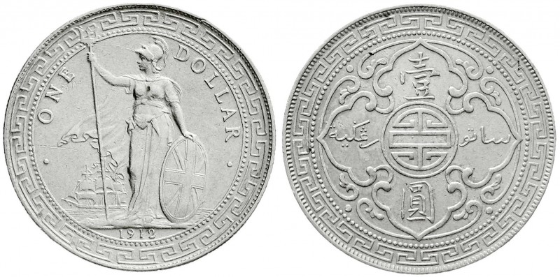 CHINA und Südostasien
Grossbritannien
Tradedollars
Tradedollar 1912 B. sehr s...