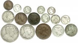 CHINA und Südostasien
Malaysia
Straits Settlements
16 Münzen, vom 1/4 Cent bis zum Dollar. schön bis sehr schön
